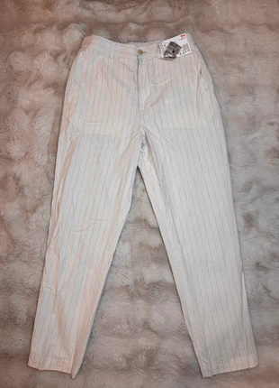 Pantalon Femme en Lin rayé gris Uniqlo couleur Off White Blanc Crème Neuf avec étiquette Taille M, marca: Uniqlo, estado: Nuevo con etiquetas, tamaño: M / 38 / 10, 33,00 €, 35,35 € Protección al comprador incluida