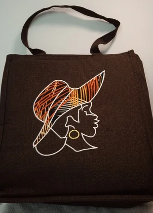 Sac africain afro Lady handbag coffy totebag, état: Neuf sans étiquette, 20,00 €, 21,70 € Protection acheteurs incluse