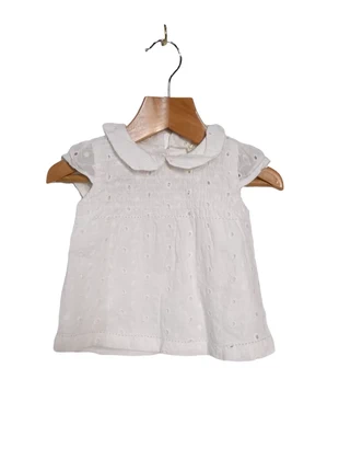 Tu Girl’s White Sleeveless Peter Pan Collar Top Size Upto 3 Months, brand: TU, condition: Good, size: 9-12 months / 74 cm, £2.99, £3.53 includes Buyer Protection