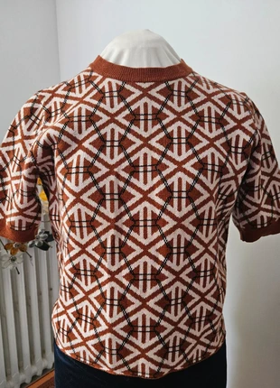 Top à motif jacquard, marque: Monoprix, état: Très bon état, taille: L / 40 / 12, 7,00 €, 8,05 € Protection acheteurs incluse