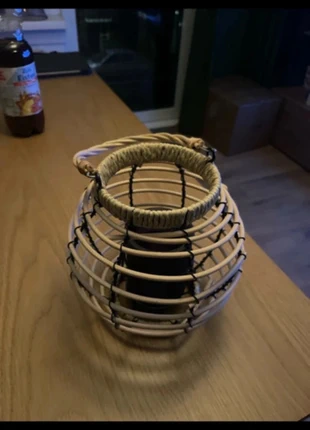 Beige black vase candle holder H&M czarno brązowy świecznik waza boho, marca: H&M, estado: Muito bom, €10.00, €11.20 inclui Proteção do Comprador