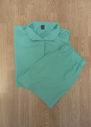 Ensemble chemise et short vert clair/Shein/Pour femme/Taille S large pour la chemise, brand: Shein, condizioni: Ottime, taglia: S / IT 40 / EU 36, €9.00, €10.15 include la Protezione acquisti