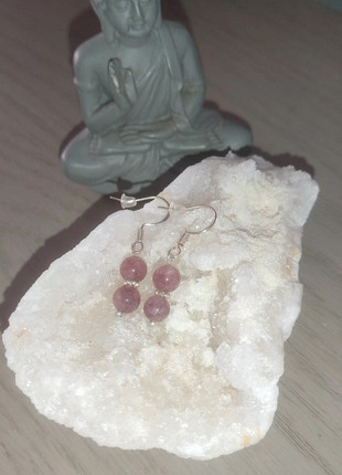 Boucle d'oreille lepidolite, état: Neuf sans étiquette, 5,00 €, 5,95 € Protection acheteurs incluse