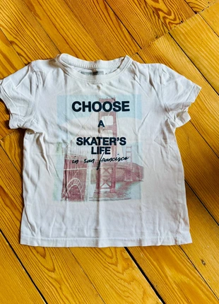 T-shirt motif pont San Francisco 6 ans, merk: In Extenso, staat: Goed, maat: 6 jaar / 116 cm, € 1,00, € 1,75 inclusief Kopersbescherming