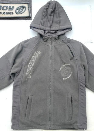 veste blouson polaire à capuche beige crème écru intégralement zippé mixte 8 ans Tony Boy, merk: Tony Boy, staat: Heel goed, maat: 8 jaar / 128 cm, € 15,00, € 16,45 inclusief Kopersbescherming