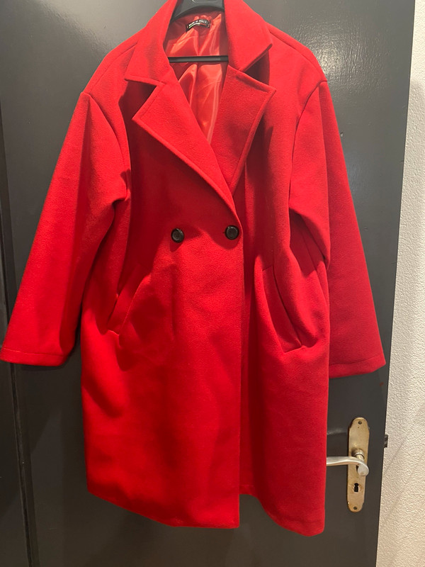 manteau rouge femme grande taille