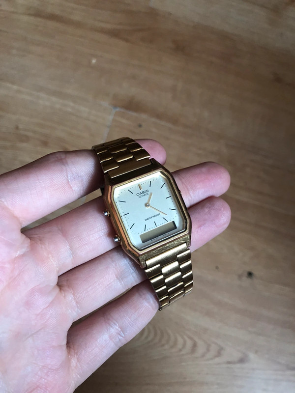 Zegarek Casio AQ 230 GA Złoty | Vinted