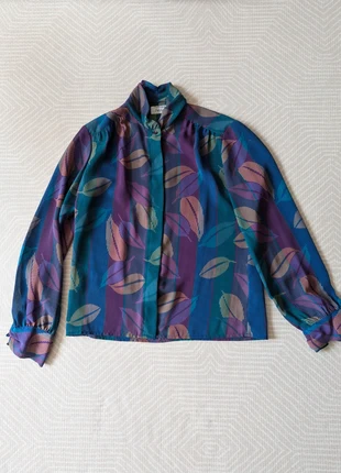 Vintage blouse purple blue green size 8, brand: Vintage Dressing, condition: Very good, size: S / 8, £30.00, £32.20 includes Buyer Protection