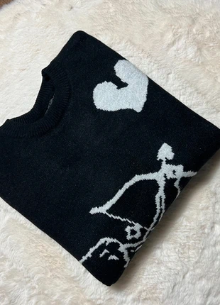 Pull maille oversize tendance , knit Y2K streetwear Aesthetic en coton avec motif - Taille L, marque: Aesthetic, état: Neuf sans étiquette, taille: L, 39,90 €, 42,60 € Protection acheteurs (Pro) incluse