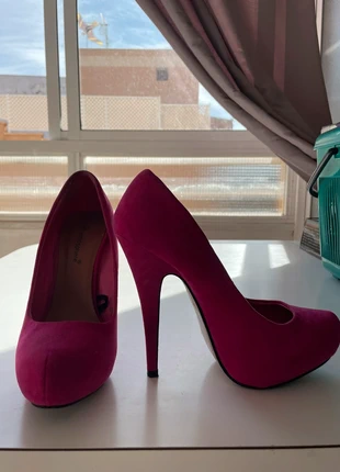 Tacones fucsias de Primark., marque: Atmosphere, état: Bon état, taille: 36, 5,00 €, 5,95 € Protection acheteurs incluse