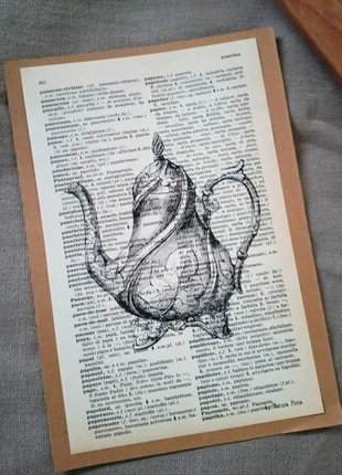 Stampa Vittoriana teiera inglese senza cornice, merk: naturapicta, staat: Heel goed, € 15,00, € 16,45 inclusief Kopersbescherming