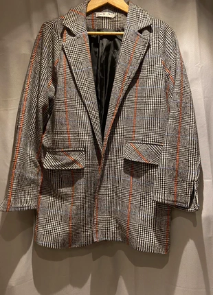 Blazer à carreaux , estado: Bom, tamanho: L / 40 / 12, €6.00, €7.00 inclui Proteção do Comprador