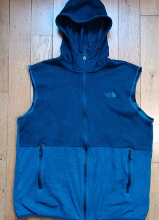 Veste sans manches polaire The North Face à capuche bleu marine logo brodé - taille L homme, merk: The North Face, staat: Heel goed, maat: L, € 25,00, € 26,95 inclusief Kopersbescherming