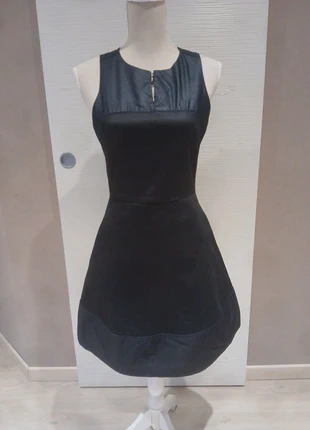 Robe trapèze sans manche bi-matière satin toile enduite G-star t M, merk: G-Star, staat: Heel goed, maat: M / 38 / 10, € 25,00, € 26,95 inclusief Kopersbescherming Pro