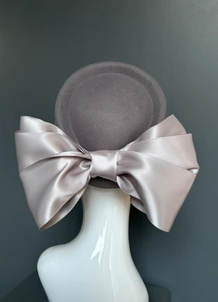 Pill Box Hat Grey Bow Fascinator Wedding New Year Scottish, brand: Ascot, condition: New without tags, size: One size, £35.00, £37.45 includes Buyer Protection Pro