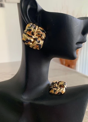 Boucles d’oreilles carrées torsadées imprimées léopard femme, marque: Tendance, état: Très bon état, 7,90 €, 9,00 € Protection acheteurs (Pro) incluse