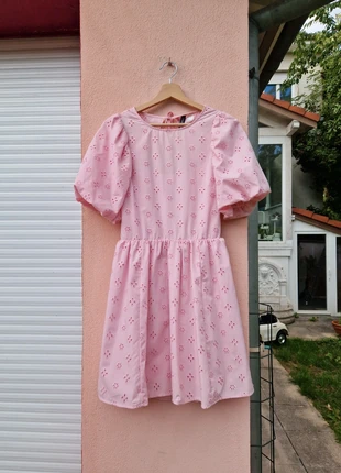 Robe neuve coton h&m dos nu rose broderie anglaise S, brand: H&M, condition: New without tags, size: S / 36 / 8, €13.00, €14.35 includes Buyer Protection