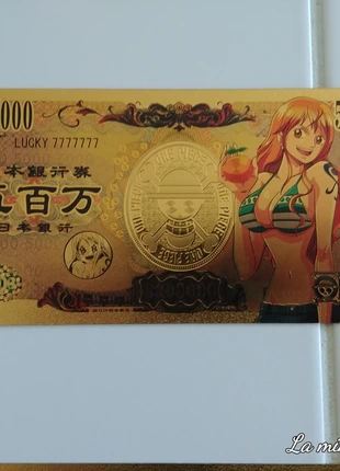 Billet gold doré One Piece Nami card rare Collector carte ticket goodies Banknote, marke: OnePiece, zustand: Sehr gut, 3,00 €, 3,85 € beinhaltet Vinted-Käuferschutz Pro