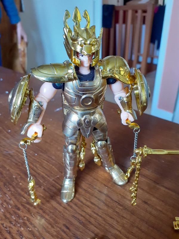Figurine chevalier du zodiaque chevalier balance armure métallique