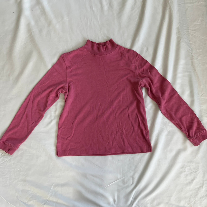 Vintage blush pink turtleneck 1