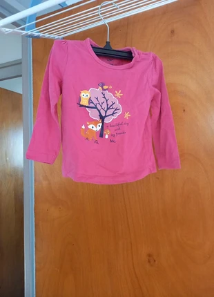 T-shirt rose fille 12/24 mois, brand: Lupilu, condition: Satisfactory, size: 12-18 months / 80 cm, €1.00, €1.75 includes Buyer Protection