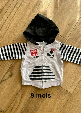 Gilet zippé Mickey taille 9 mois, marque: Disney, état: Très bon état, taille: 6-9 mois / 68 cm, 2,80 €, 3,64 € Protection acheteurs incluse