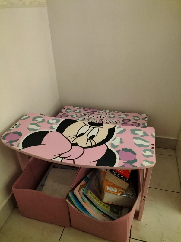 Coffre à Jouets, Banc et bureau pupitre 3 en 1 - Disney Mickey