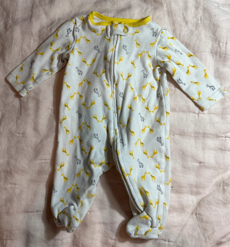 Simple Joys Baby Footed Sleeper Onesie - 0-3mo 1