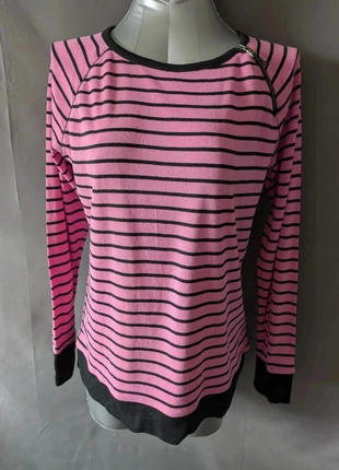 Pull léger Ralph Lauren rayé rose et noir 100 % coton taille M/L, brand: Ralph Lauren, condition: Good, size: M / 38 / 10, €18.00, €19.60 includes Buyer Protection Pro