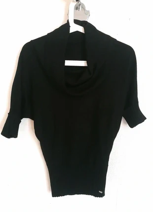 Haut pull manches courtes col écharpe Morgan, brand: Morgan, condition: Very good, size: S / 36 / 8, €5.00, €5.95 includes Buyer Protection