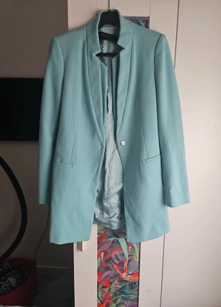 Veste blazer Zara turquoise, marque: Zara, état: Très bon état, taille: S / 36 / 8, 15,00 €, 16,45 € Protection acheteurs incluse