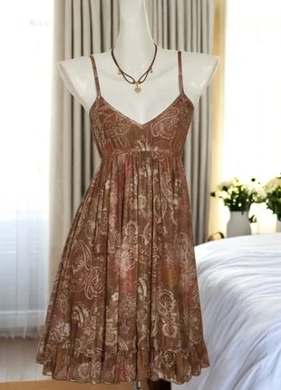 Robe fluide à fines bretelles imprimé paisley - S, brand: wiss, condition: Very good, size: S / 36 / 8, €35.00, €37.45 includes Buyer Protection