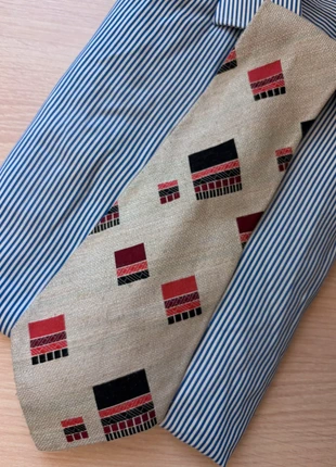 Cravate à carreaux beige et rouge, brand: Vintage Dressing, condition: Very good, €4.60, €5.53 includes Buyer Protection Pro