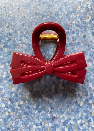 Pince cheveux dorée noeud bordeaux, brand: Boutique indépendante, condition: Very good, €5.00, €5.95 includes Buyer Protection