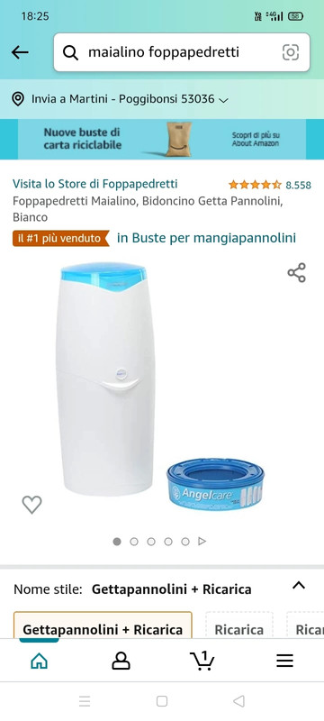 Foppapedretti Maialino Bidoncino Getta Pannolini
