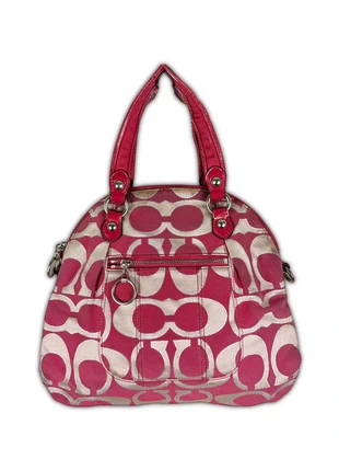 Vintage Pink & Cream Coach Monogram Handbag, brand: Coach, condition: Very good, £25.00, £26.95 includes Buyer Protection Pro