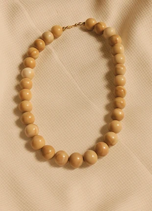 Collier Ran brun marbré, brand: POM.bijoux, condizioni: Ottime, €25.00, €26.95 include la Protezione acquisti Pro