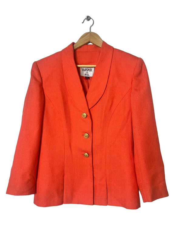 90s Coral Kasper Blazer |50%off•bundles 1