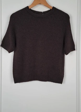 Pull manches courtes en baby alpaga 🤎, marque: Marque parisienne, état: Neuf avec étiquette, taille: M / 38 / 10, 32,00 €, 34,30 € Protection acheteurs incluse