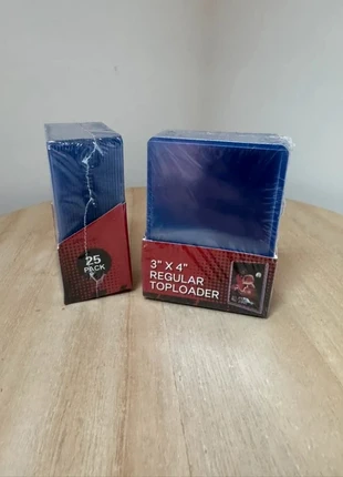 Lot de 25 top loaders bleus – Format standard 3x4, marke: Sur Mesure, zustand: Sehr gut, 4,99 €, 5,94 € beinhaltet Vinted-Käuferschutz Pro