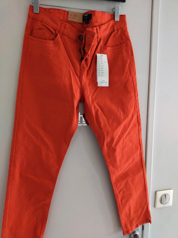 Slim fit orange Kiabi 1