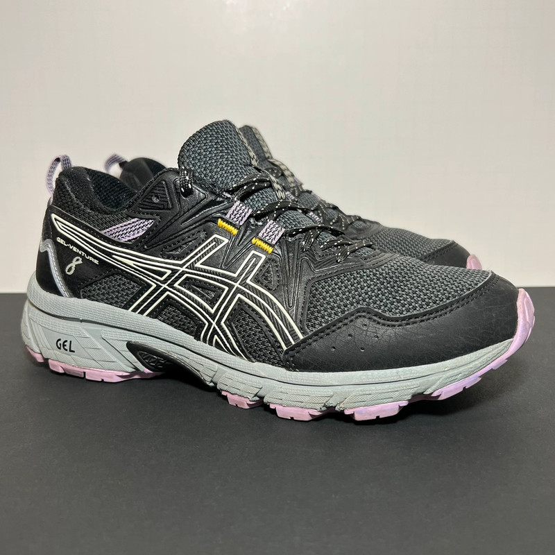 Asics black womens running shoes shop