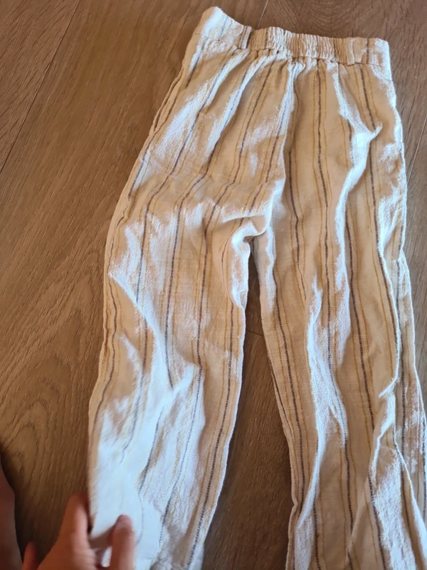 Pantalon rayé lin zara 9ans - photo numéro 6