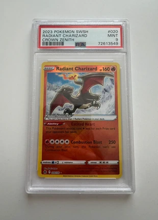 Charizard radiant #020 PSA 9 / dracaufeu radieux, brand: Pokémon, condition: New without tags, €39.00, €41.65 includes Buyer Protection