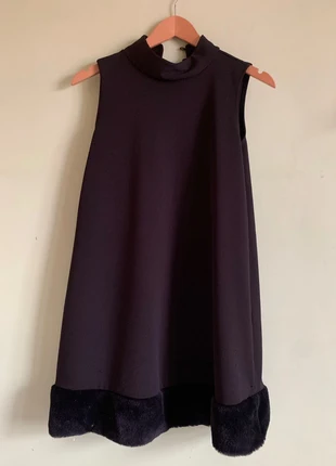 Abito Invernale Senza Maniche Collo Alto Orlo Pelliccia Sintetica - Zuiki - Taglia S / IT 40 / EU 36, marke: Zuiki, zustand: Sehr gut, größe: S / 36 / 8, 15,00 €, 16,45 € inklusive Vinted-Käuferschutz