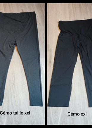 Lot de pantalon + legging de maternité, merk: Gémo, staat: Heel goed, maat: 4XL / 48 / 20, € 6,00, € 7,00 inclusief Kopersbescherming