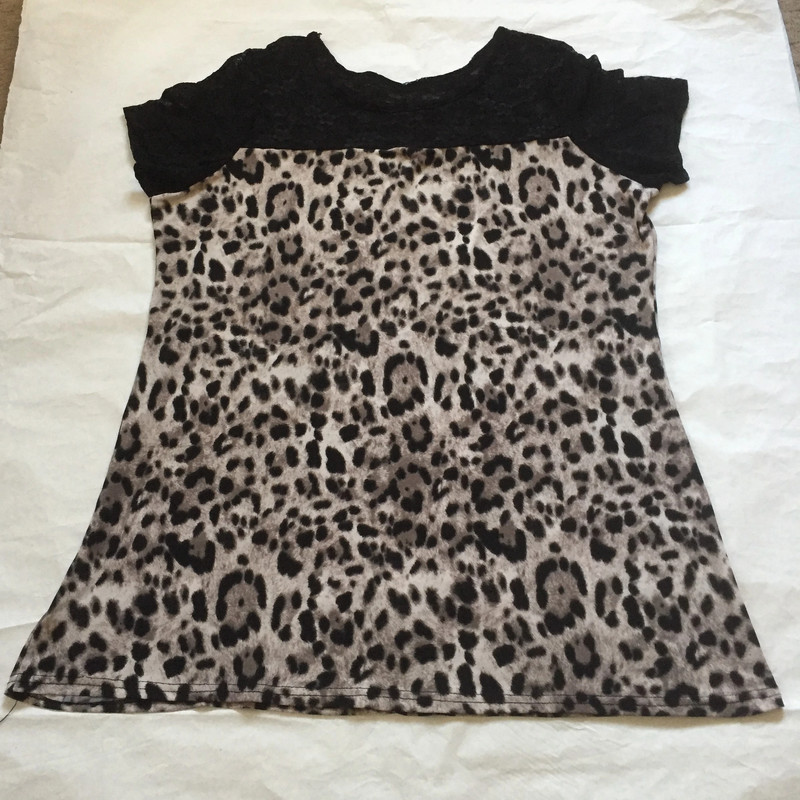 F & F black trousers and animal print top | Vinted