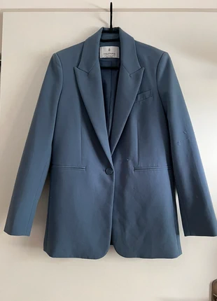 Blazer bleu stradivarius, marca: Stradivarius, estado: Bom, tamanho: XS / 34 / 6, €3.00, €3.85 inclui Proteção do Comprador