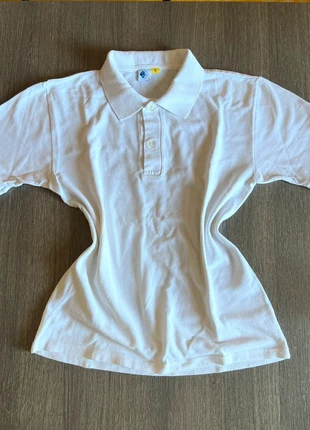 T-shirt / top / maglia / polo a maniche corte vintage y2k bianca in cotone, marque: Vintage Dressing, état: Très bon état, taille: M / 38 / 10, 9,00 €, 10,15 € Protection acheteurs incluse