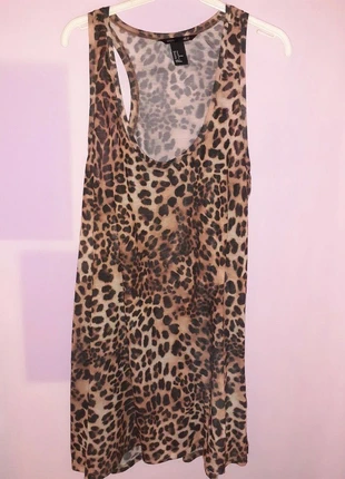 Maxicanotta Leopard, brand: H&M, condizioni: Nuovo senza cartellino, taglia: M / IT 42 / EU 38, €2.00, €2.80 include la Protezione acquisti